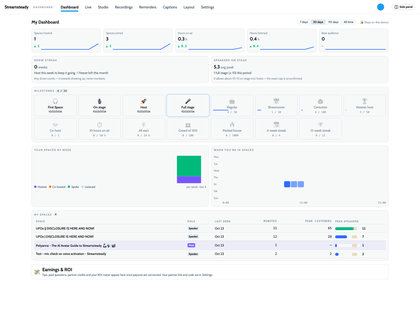 The same dashboard in light theme.